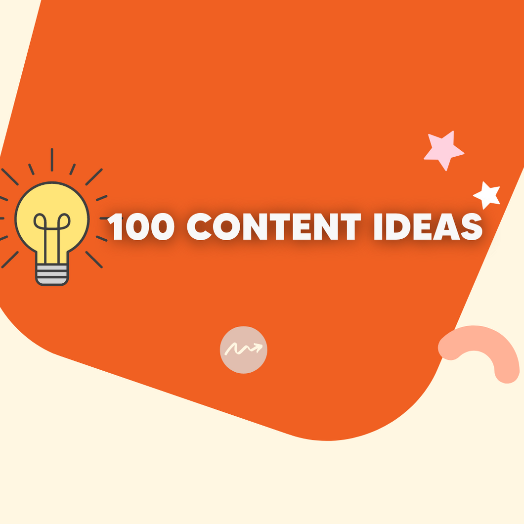 CREATE MORE ON SOCIAL - 100 Content Ideas - Template